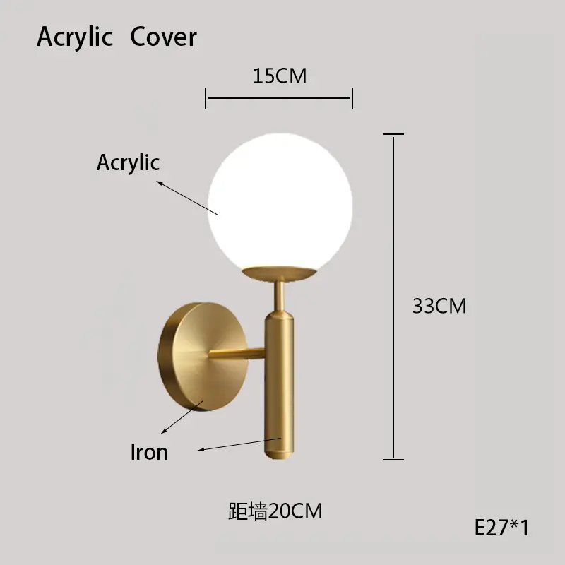 Modern Retro French Wall Lamp Bedroom Bedside Lamp Glass Acrylic Rolling Plastic Lampshade E27 Atmosphere Simple Wall Lamp