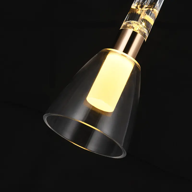 Modern Restaurant Chandelier Cream Wind Bedroom Bedside Long Line Chandelier Acrylic Fashion Nordic Simple Warm Lighting