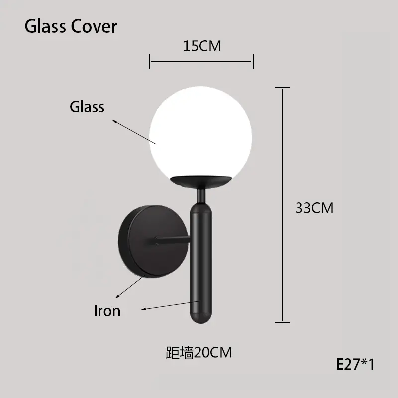 Modern Retro French Wall Lamp Bedroom Bedside Lamp Glass Acrylic Rolling Plastic Lampshade E27 Atmosphere Simple Wall Lamp