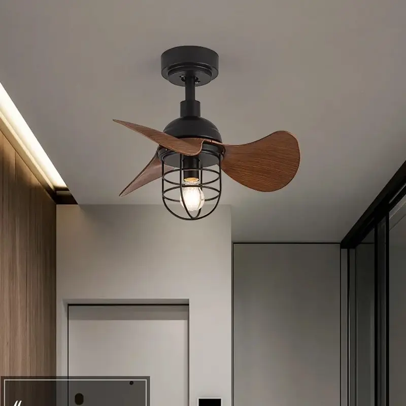 American Retro Fan Light, Ceiling Fan Light, Industrial Household Restaurant, Export Balcony Small Electric Fan Light