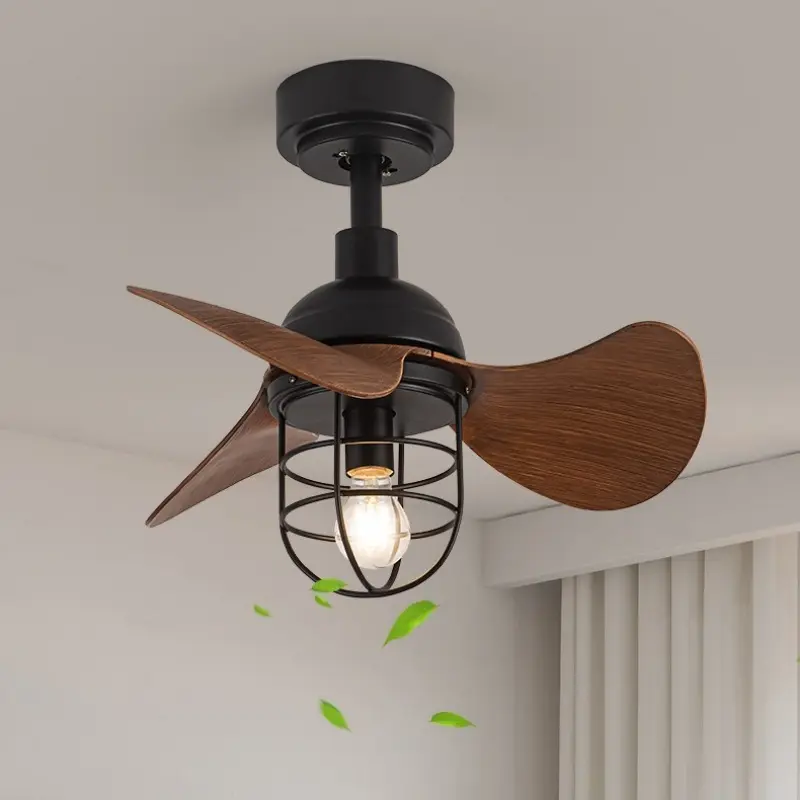American Retro Fan Light, Ceiling Fan Light, Industrial Household Restaurant, Export Balcony Small Electric Fan Light