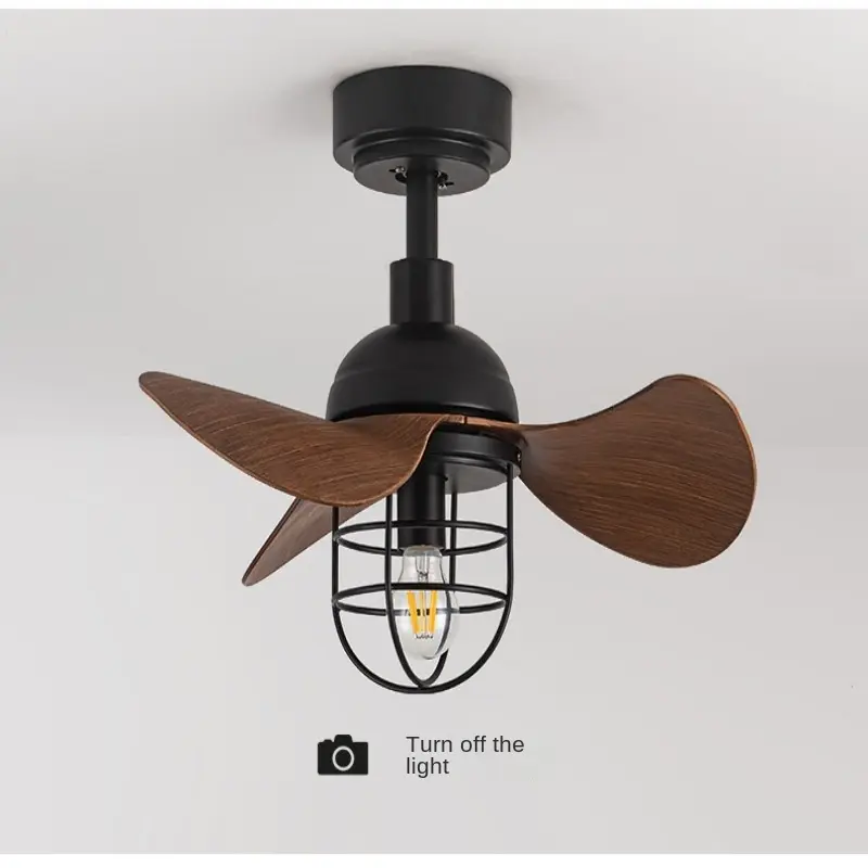 American Retro Fan Light, Ceiling Fan Light, Industrial Household Restaurant, Export Balcony Small Electric Fan Light