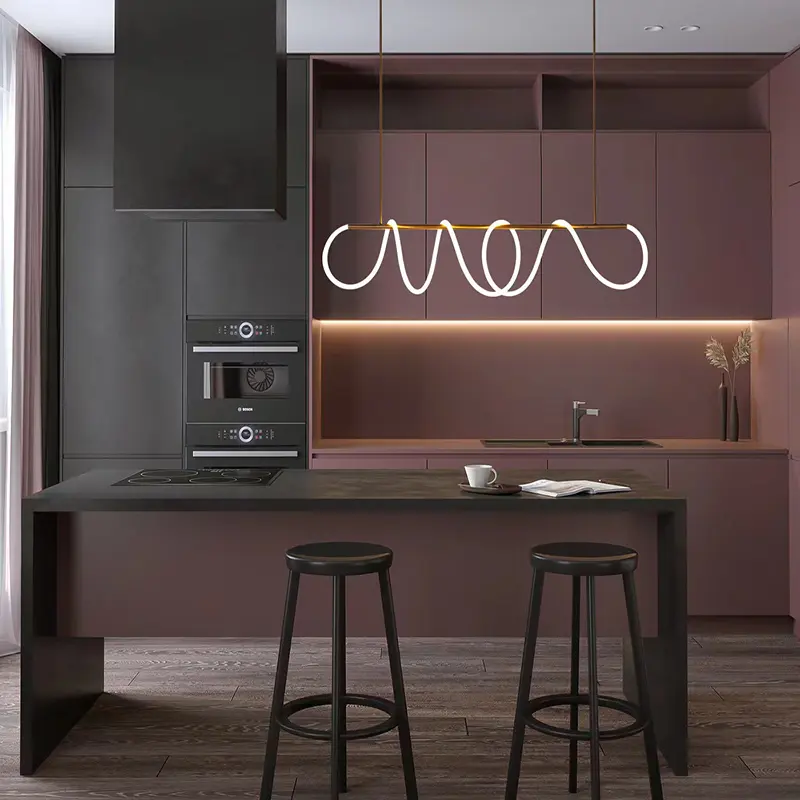 LED Long Pendant Light, Dining Room Pendant Light, Modern Style Pendant Light, Ceiling Linear Light, Living Room Light 200CM