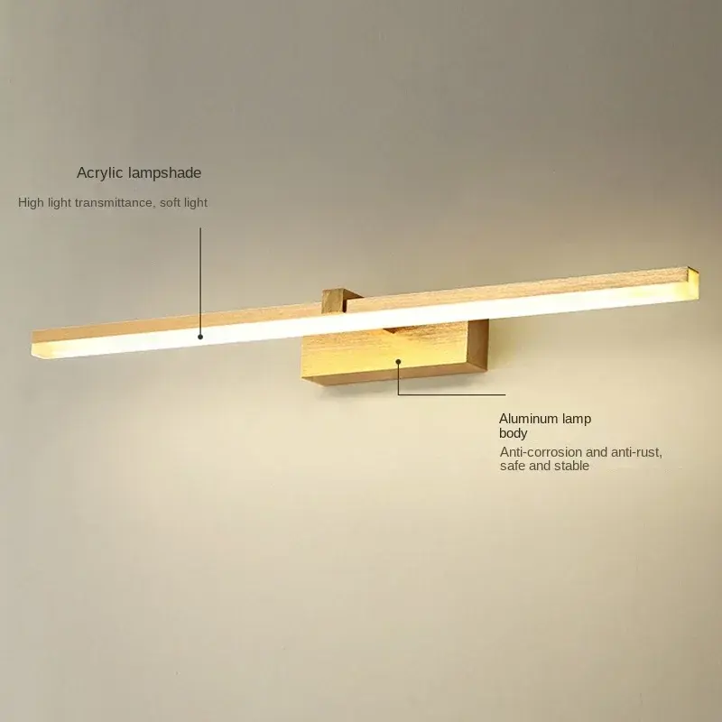 LED Bathroom Mirror Cabinet light, Minimalist Mirror Front Light, Bathroom Wall Light, Interior Decoration Lighting Decoration