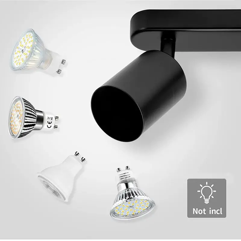 Adjustable LED Spotlight for Clothing Store, Wall Background, Track Light, Surface Mounted Ceiling Spotlight, GU10, AC220V, 7W