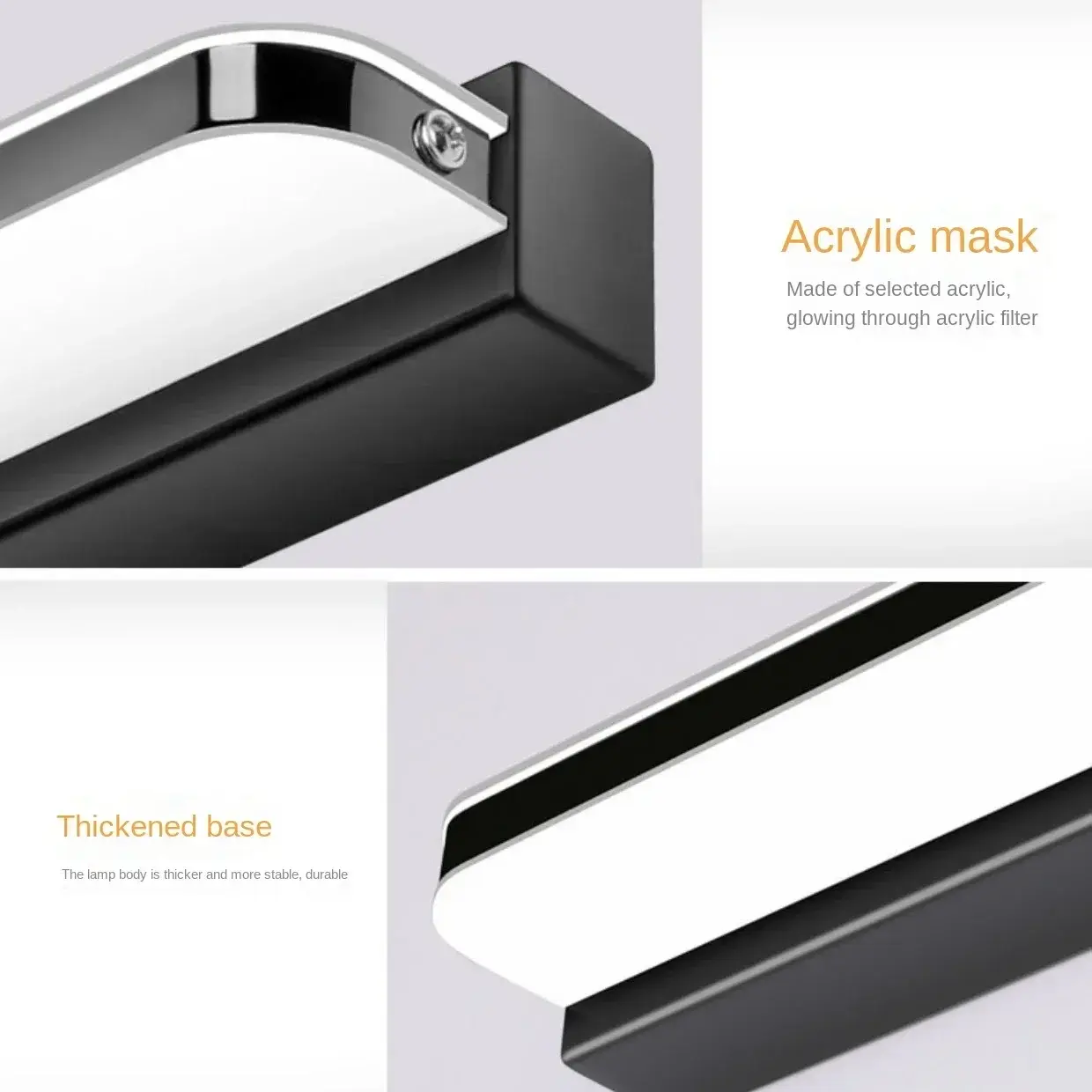 Modern Simplicity, LED Wall Lights, Modern Simplicity Bathroom Vanity, Mirror Lights, Fill Lights, Indoor Lighting Fixtures
