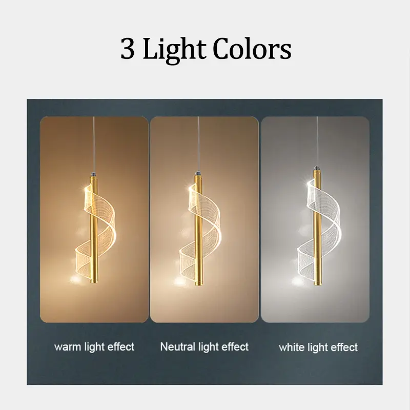 LED Bedside Pendant Light, Simple and Modern, Living Room, Bedroom Bedside, Creative Single Head Long Line Small Pendant Light