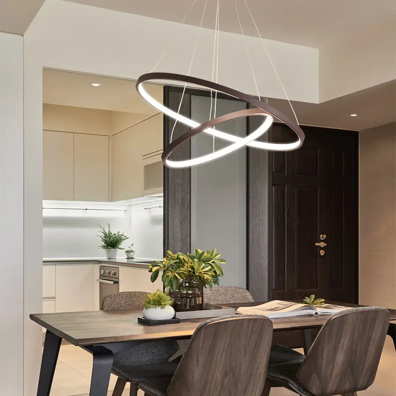 Eenvoudige Plafond Kroonluchter Moderne Woonkamer Slaapkamer Eetkamer Plafond LED Kroonluchter Home Interieur Verlichting