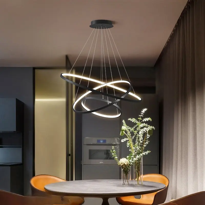 Eenvoudige Plafond Kroonluchter Moderne Woonkamer Slaapkamer Eetkamer Plafond LED Kroonluchter Home Interieur Verlichting