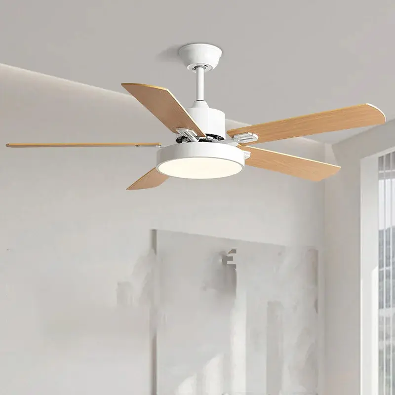 Fan Light Ceiling Fan Light Living Room Dining Room Bedroom Silent Five Leaf Household Electric Fan Ceiling Light