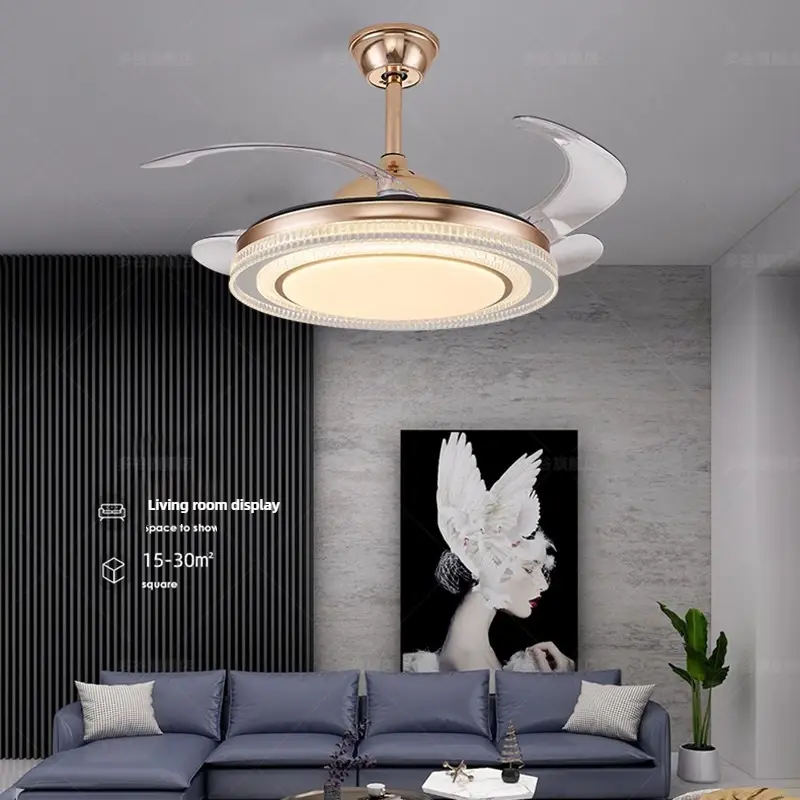 LED Pendant Light Ceiling Fan Light, Bedroom, Living Room, Dining Room, Study, with Remote Ventilation Pendant Light 220V