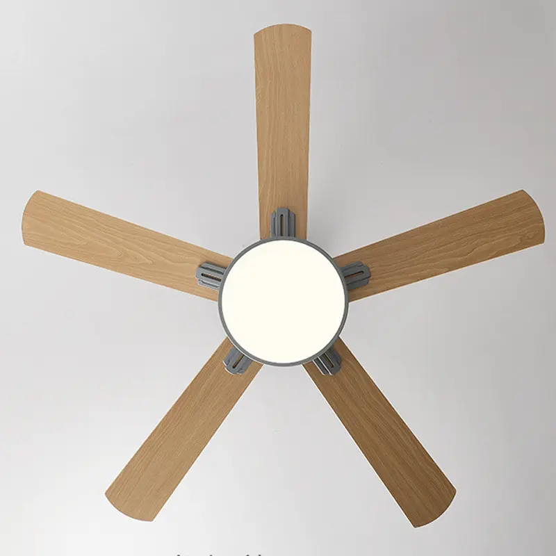 Fan Light Ceiling Fan Light Living Room Dining Room Bedroom Silent Five Leaf Household Electric Fan Ceiling Light