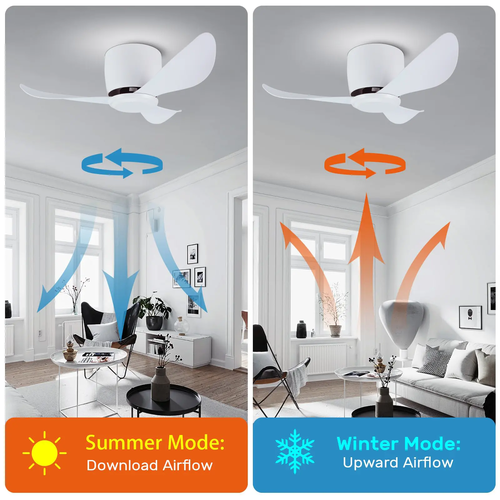 30 inch ceiling fan, no light, bedroom, study, ceiling fan with light, household silent electric fan, pendant light, 110V 220V