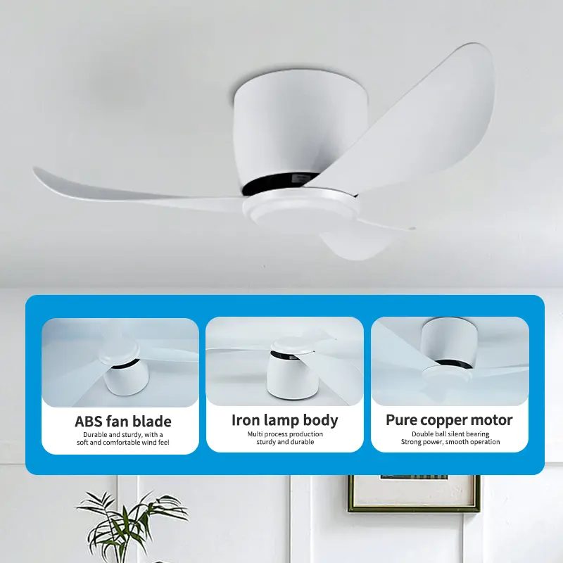 30 inch ceiling fan, no light, bedroom, study, ceiling fan with light, household silent electric fan, pendant light, 110V 220V