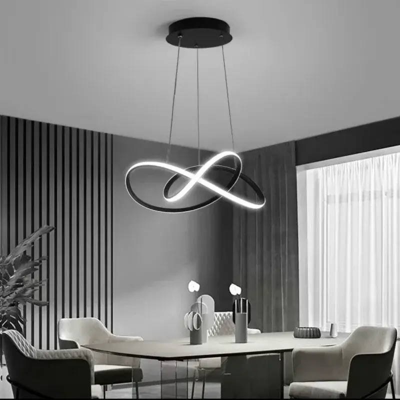50/60cm Pendant Light, Living Room, Dining Hall, Bedroom, Hotel Pendant Light, Dining Table, Fashionable LED Lighting Fixtures