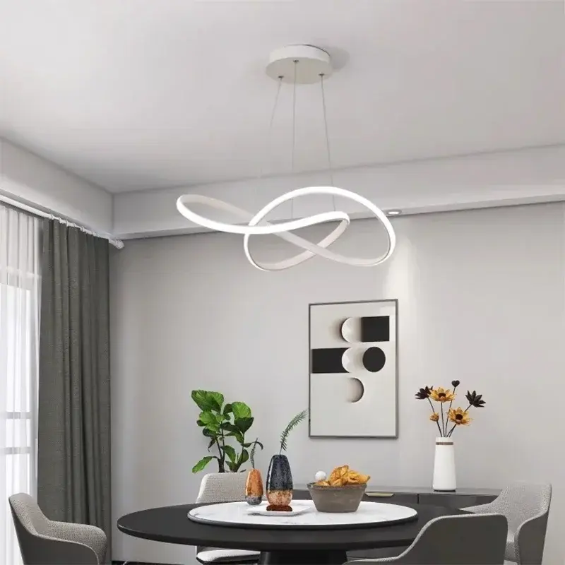 50/60cm Pendant Light, Living Room, Dining Hall, Bedroom, Hotel Pendant Light, Dining Table, Fashionable LED Lighting Fixtures