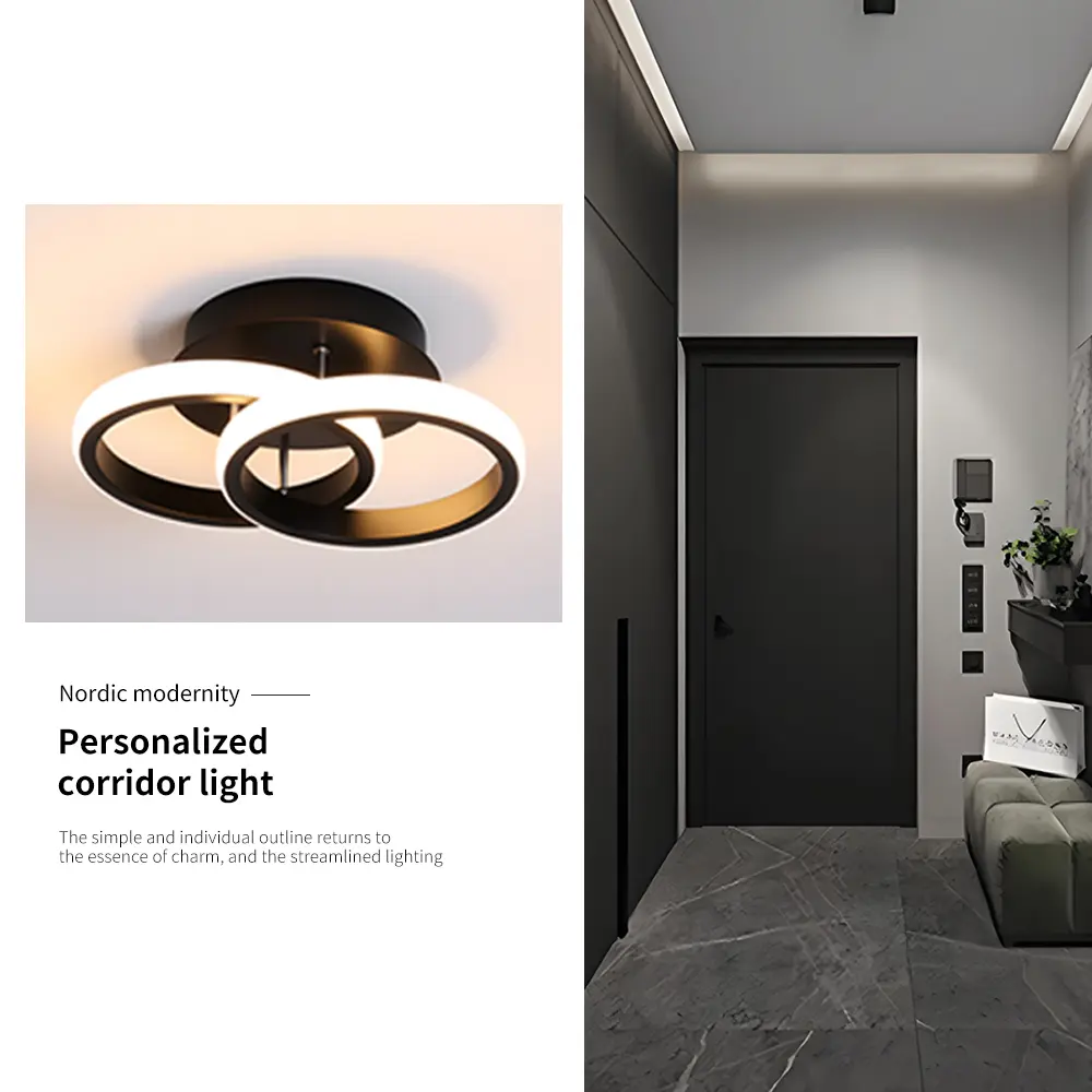 Modern Ceiling Corridor Aisle Lights Nordic Creative Bedroom Decoration LED Ceiling Lights Home Interior Round Lighting Lamps
