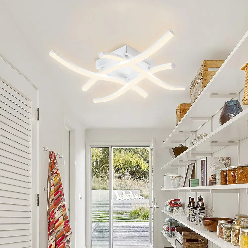 New Modern Art Ceiling Pendant with Tri Color Light, Modern Light, Living Room, Dining Room, Bedroom, Corridor Lighting Pendant