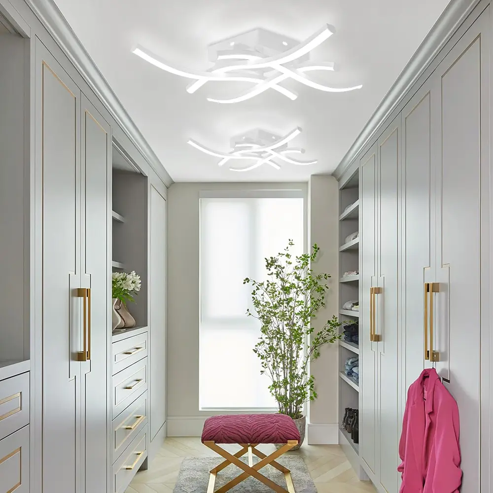 New Modern Art Ceiling Pendant with Tri Color Light, Modern Light, Living Room, Dining Room, Bedroom, Corridor Lighting Pendant
