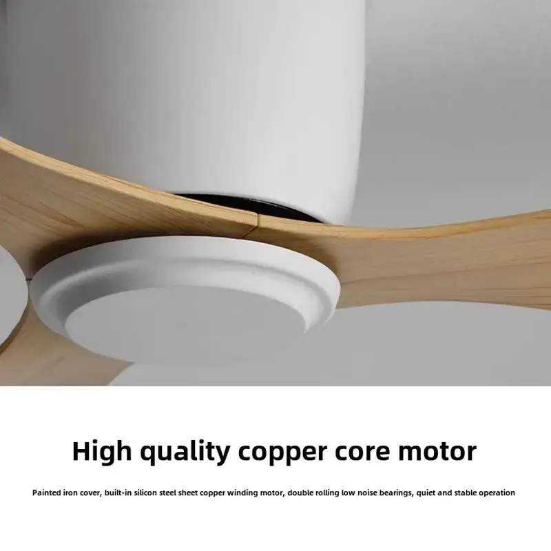LED Modern Ceiling Fan Ceiling Light, No Light, DC Motor, High Airflow Remote Control, Kitchen, Bedroom, Dining Room, Terrace