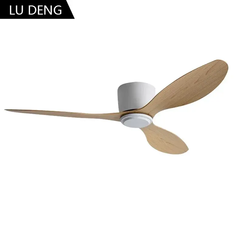 LED Modern Ceiling Fan Ceiling Light, No Light, DC Motor, High Airflow Remote Control, Kitchen, Bedroom, Dining Room, Terrace
