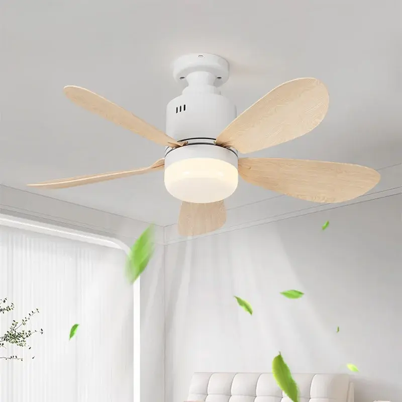 Socket Bulb Fan Household Fan Light, Detachable, Mobile APP, Remote Control for Living Room and Bedroom Ceiling Fan Lights