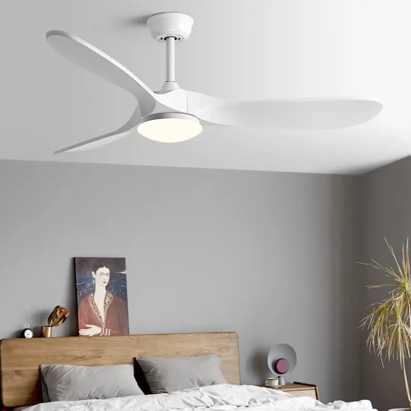 Fan Light Ceiling Fan Light Nordic Household Living Room Commercial Restaurant Variable Frequency Electric Fan Ceiling Light