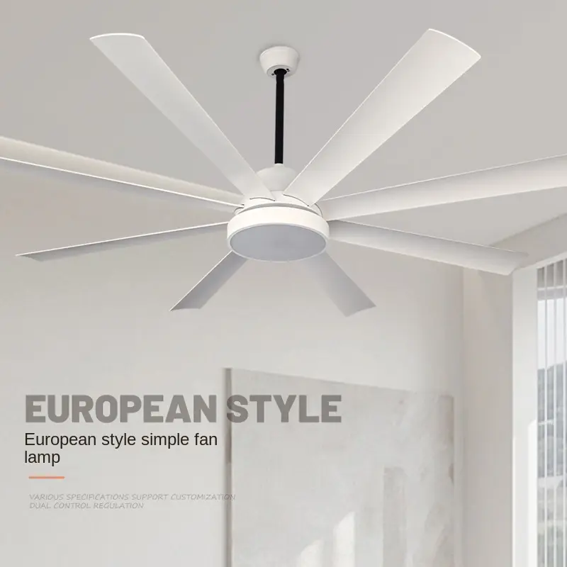 Modern Minimalist Living Room Dining Room Ceiling Fan Light Household Remote Control DC Motor Large Wind Silent Fan Light