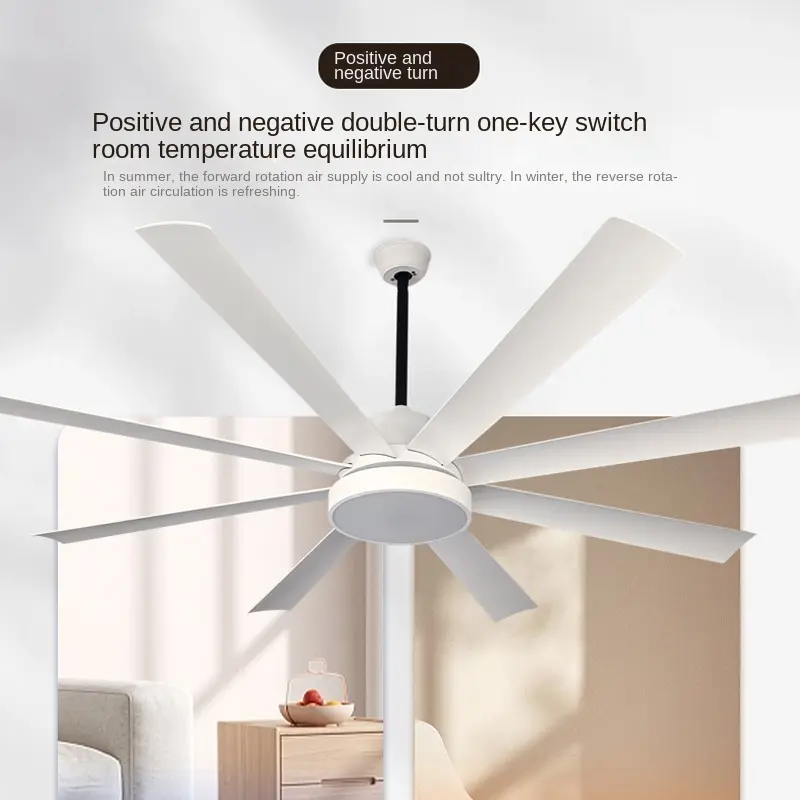 Modern Minimalist Living Room Dining Room Ceiling Fan Light Household Remote Control DC Motor Large Wind Silent Fan Light
