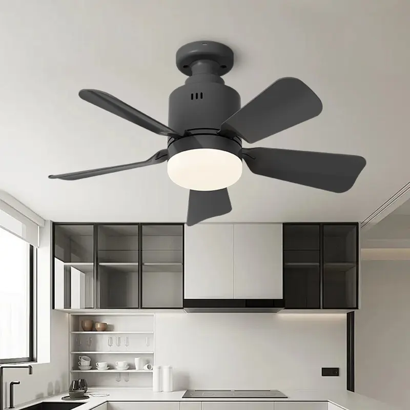 Modern E27 Fan Light Detachable LED Ceiling Fan Light Living Room Dining Room Remote Control 4 Wind Speed Dimming Ceiling Fan