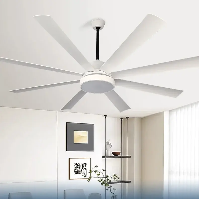 Modern Minimalist Living Room Dining Room Ceiling Fan Light Household Remote Control DC Motor Large Wind Silent Fan Light