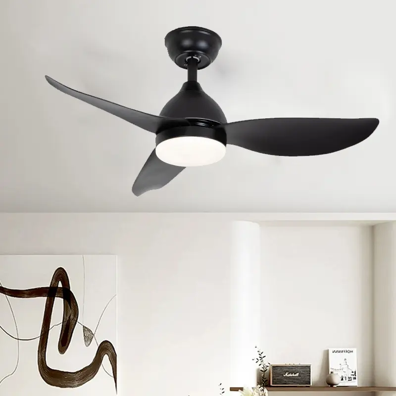 Modern Nordic Dining Room Fan Light Simple Home Living Room Bedroom Frequency Conversion 6-speed Silent Ceiling Fan Light