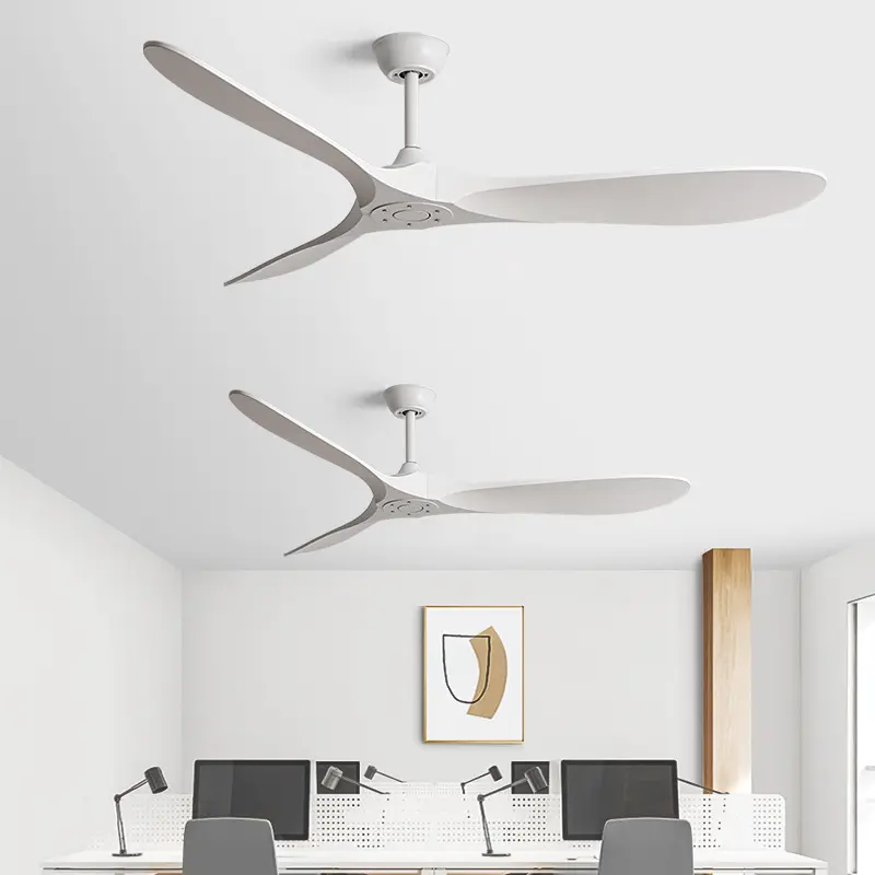American Retro Style Ceiling Fan, Nordic Living Room, Dining Room, Industrial Variable Frequency Light Free 110V Electric Fan