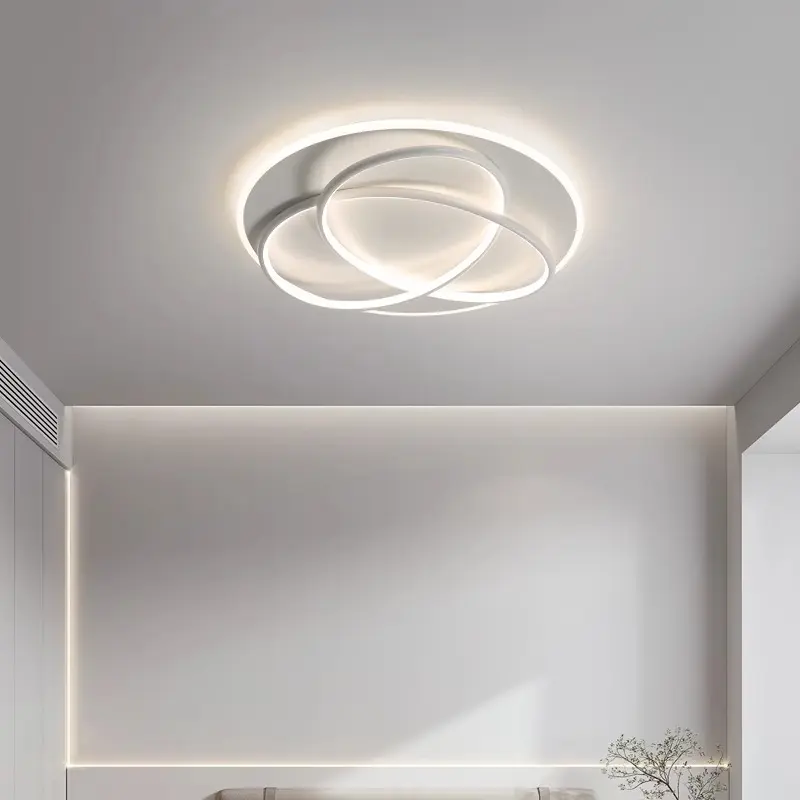 Simple Round Bedroom Led Ceiling Lamp Indoor Creative Ceiling Lamp Home Decoration Living Room Dining Room Lamp Lighting Lamps