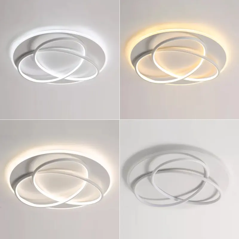 Simple Round Bedroom Led Ceiling Lamp Indoor Creative Ceiling Lamp Home Decoration Living Room Dining Room Lamp Lighting Lamps