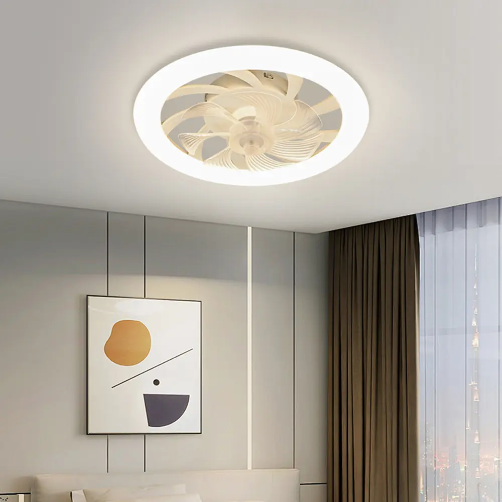 48cm Ceiling LED Ceiling Fan Light, APP Program, Remote Control Unlimited Dimming, Living Room and Bedroom Ceiling Fan Light