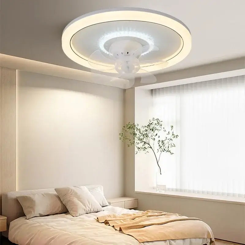 360 ° Rotating Ceiling Fan, LED Dimming Ceiling Fan with Remote Control, Suitable for Bedrooms, Living Rooms, and Study Rooms