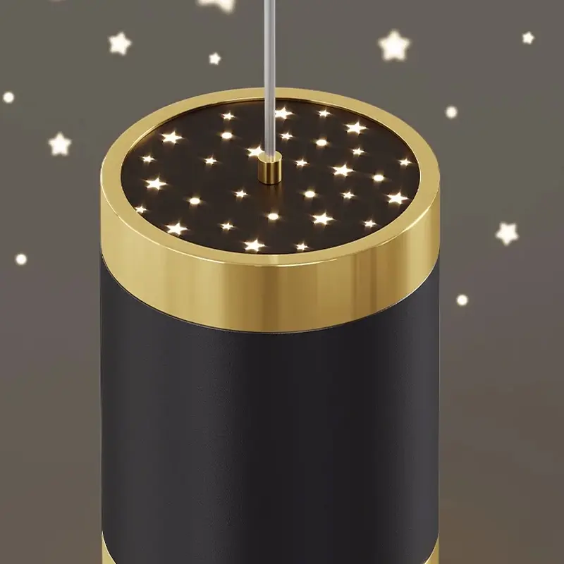Restaurant Lights, Starry Sky, Light Luxury Ceiling Lights, Modern, Simple, Creative, Personalized Art, Long Bar Dining Table LE