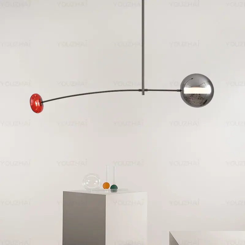 Nordic Art Magic Bean Pendant Lamp Modern Glass Chandelier for Bedroom Bar Restaurant Living room Decor Ceiling light