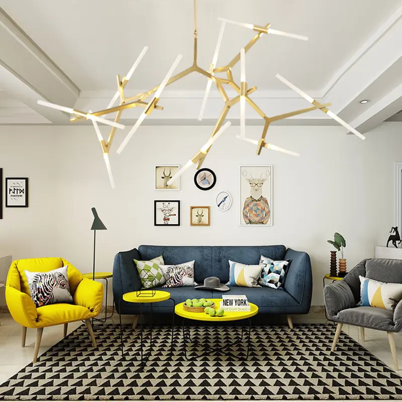 Modern Agnes Chandeliers Art Decor replica lamp designer Glass branch chandelier Living Room Hotel Bedroom farmhouse lighting