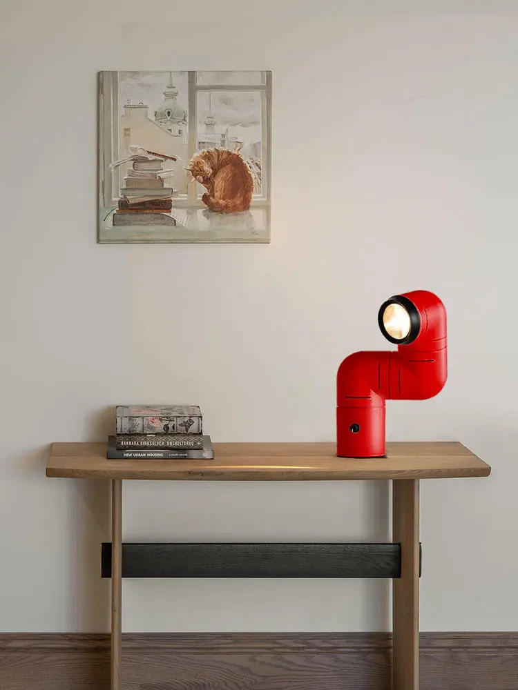 Spanish Santa Cole Space Age Tatu Floor light Red/White Water Pipe Table lamp for Bedroom Living Room Designer Floor Lamp