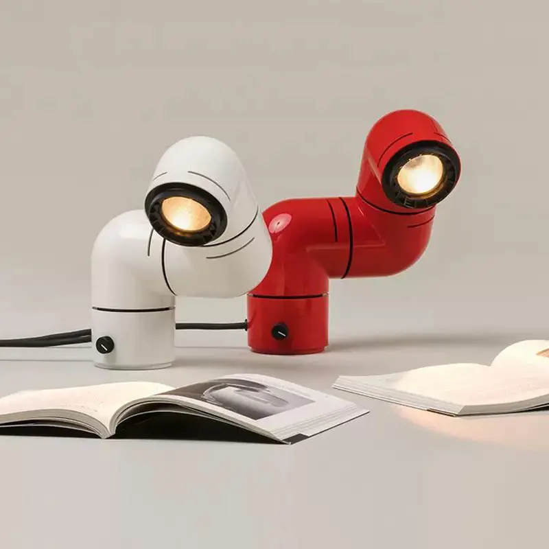Spanish Santa Cole Space Age Tatu Floor light Red/White Water Pipe Table lamp for Bedroom Living Room Designer Floor Lamp