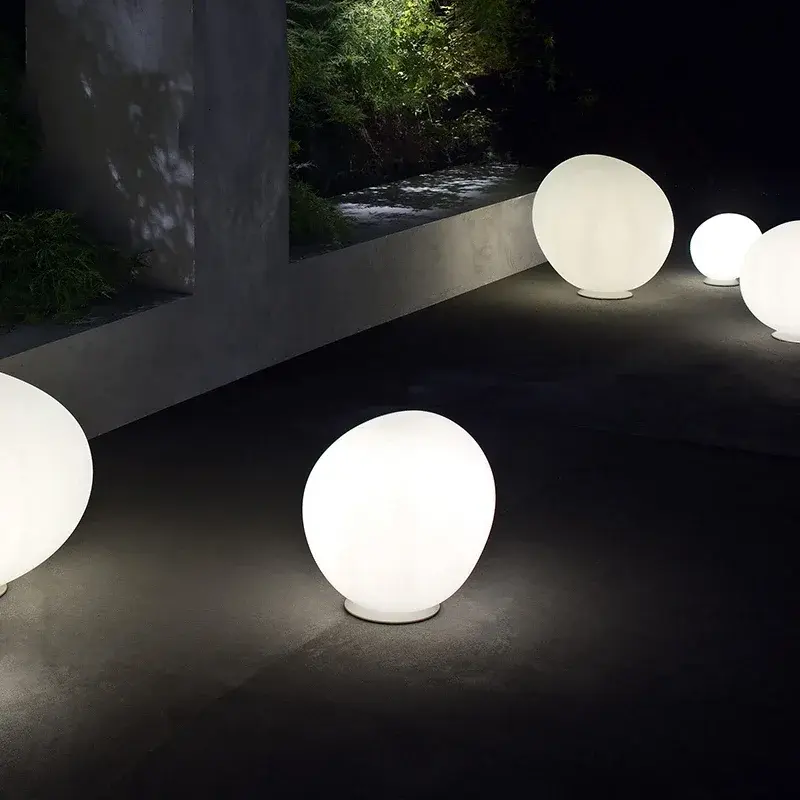 Italian Designer Table Lamp Glass Floor Lamps For Living Room Bedroom Study Desk Decor Light Home E27 Cobblestone Night Light