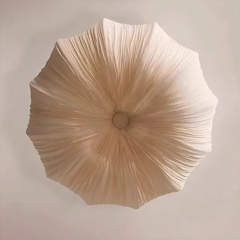 Retro Wabi Sabi Fabric Chandelier Japanese Fabric Pendant Lights for Living Dining Room Bedroom Nordic home decoration