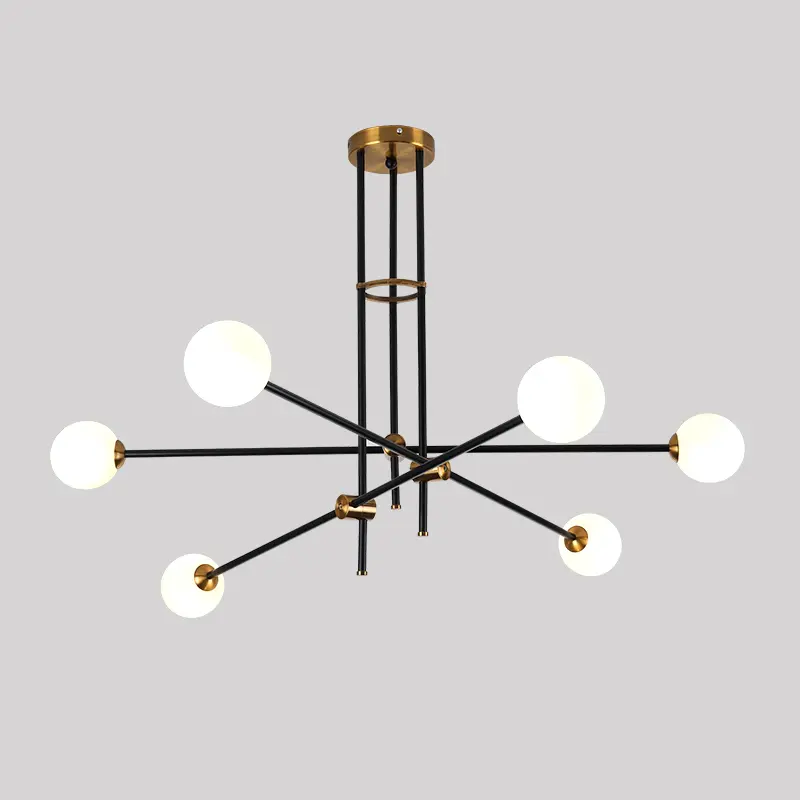 Nordic mid century modern chandelier Dining room Bubble glass ball chandelier modern mid century home decor molecule light