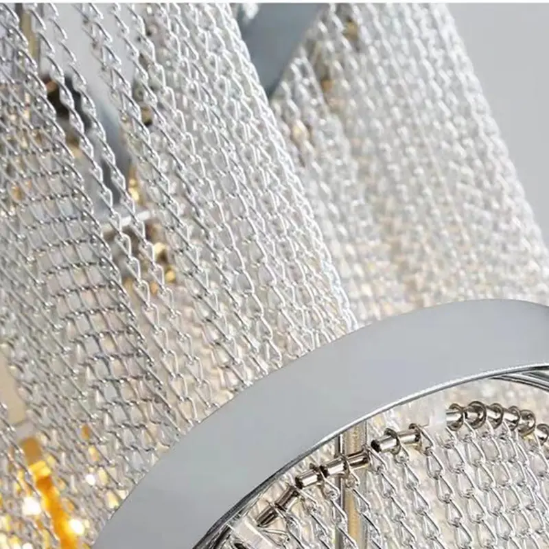 Nordic tassel chandelier Loft Aluminum Chain Led minimalist lamp Modern Bedroom Dining room Aisle Decor suspension chandelier