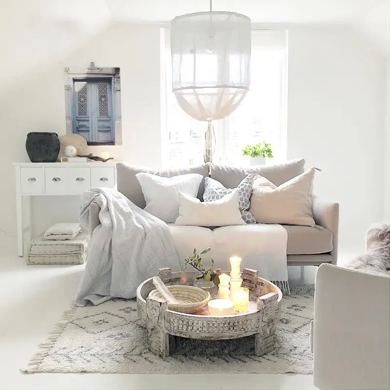 Ay Illuminate Pendant Light Nordic design linen / cotton DIY Fabric Lampshade LED white pendant light Hotel loft style lamp