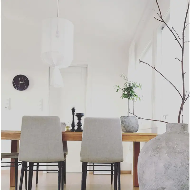 Ay Illuminate Pendant Light Nordic design linen / cotton DIY Fabric Lampshade LED white pendant light Hotel loft style lamp