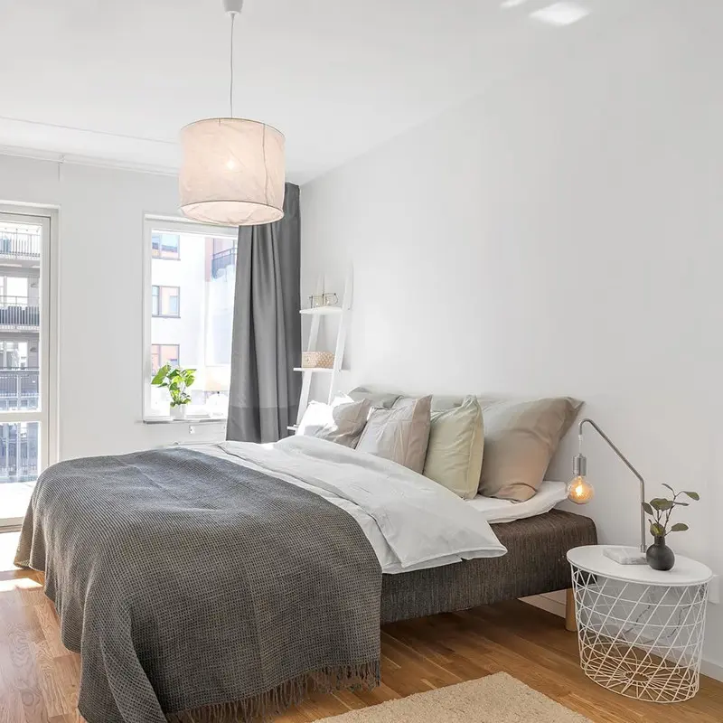Ay Illuminate Pendant Light Nordic design linen / cotton DIY Fabric Lampshade LED white pendant light Hotel loft style lamp