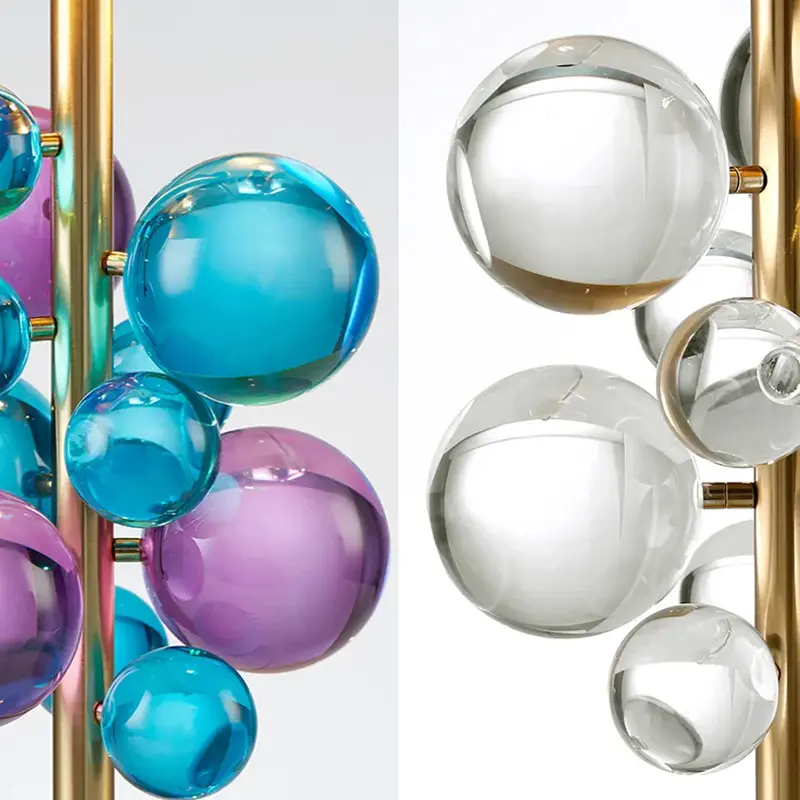 Globo Table Lamp Creative mushroom lamp for Living Room Bedroom romanti Study hotel Colorful Glass Ball table light